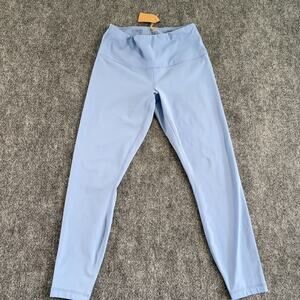 Yogalicious Lux Womens Small Periwinkle Blue Straight Leg Leggings Inner Pocket
